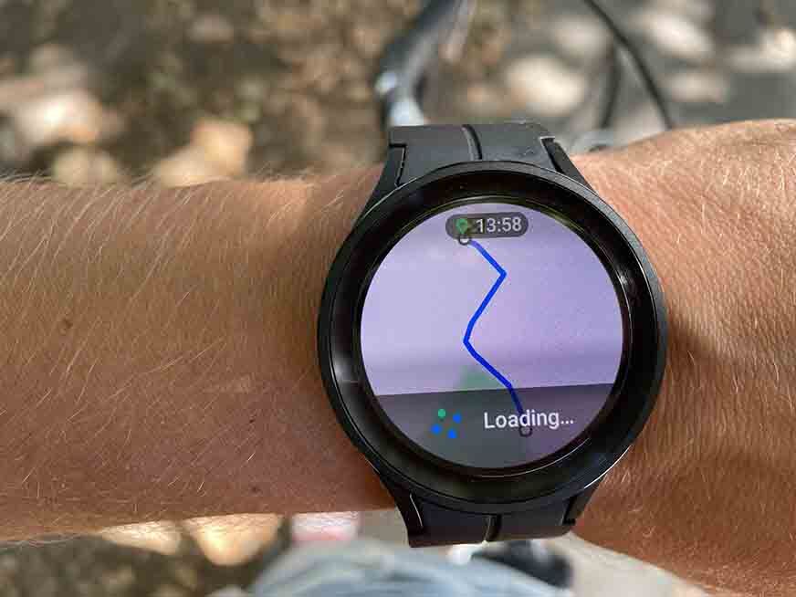 Функция Track Back на Galaxy Watch 5.